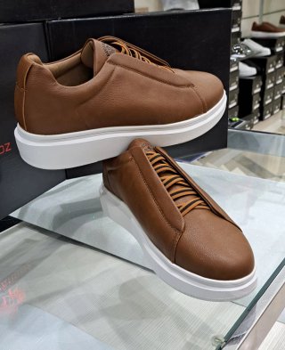 Scarpe uomo Decarsdz similpelle marroni tg. 43