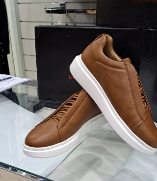 Scarpe uomo Decarsdz similpelle marroni tg. 43