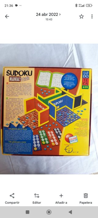 Juego de mesa Sudoku Mania Lisciani Giochi