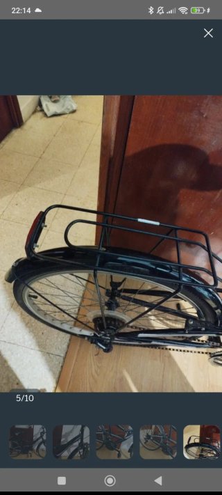 Bicicleta Paseo Adulto con Bandeja Trasera