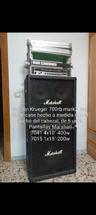 Cabezal Gallien Krueger 700rb + Pantallas Marshall