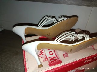 Zapatos de aguja blancos talla 39