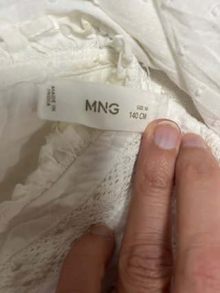 Camisa blanca Mango Talla 10