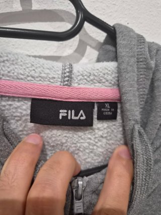 Felpa Fila donna grigia taglia XL