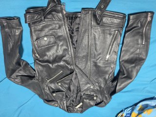 Chaqueta Cuero Zara Negra