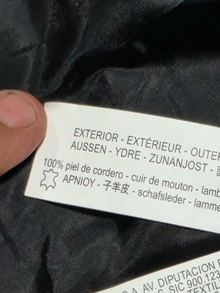 Chaqueta Cuero Zara Negra