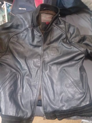 Cazadora Cuero Chevignon Negra Original