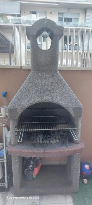 Barbacoa XL modular de piedra incluye parrilla