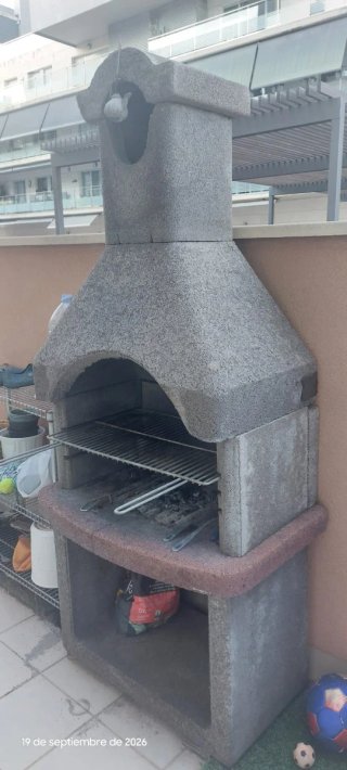 Barbacoa XL modular de piedra incluye parrilla
