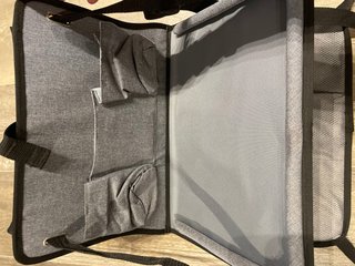 Bolsillo organizador para coche con bandeja
