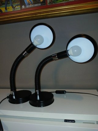 Coppia Lampade Space Age