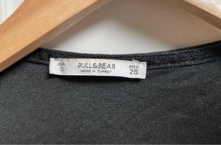 Vestido Pull&Bear negro terciopelo