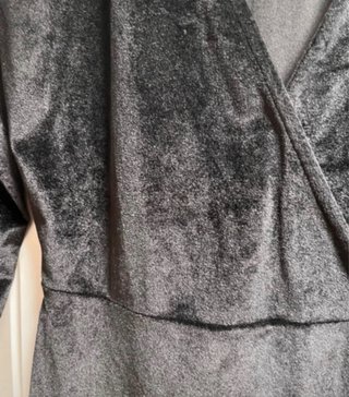 Vestido Pull&Bear negro terciopelo