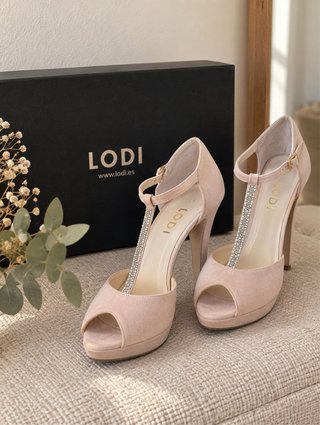 Zapatos Lodi Tacón Plataforma Talla 37