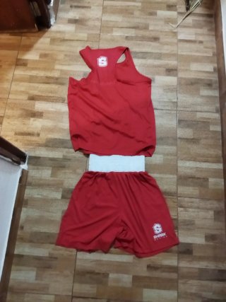 Equipación Boxeo Shark Boxing Roja