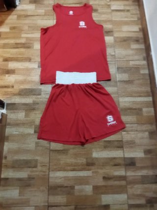 Equipación Boxeo Shark Boxing Roja