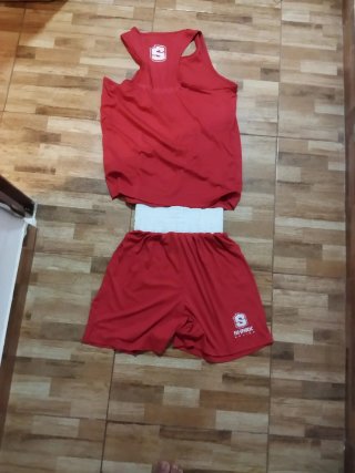 Equipación Boxeo Shark Boxing Roja