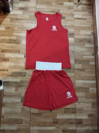 Equipación Boxeo Shark Boxing Roja