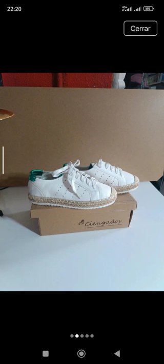 Zapatillas Blancas Cien Grados Talla 36