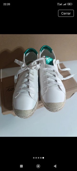Zapatillas Blancas Cien Grados Talla 36