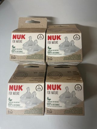 4 cabas NUK Tetinas For Nature 2x L Silicona