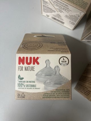 4 cabas NUK Tetinas For Nature 2x L Silicona