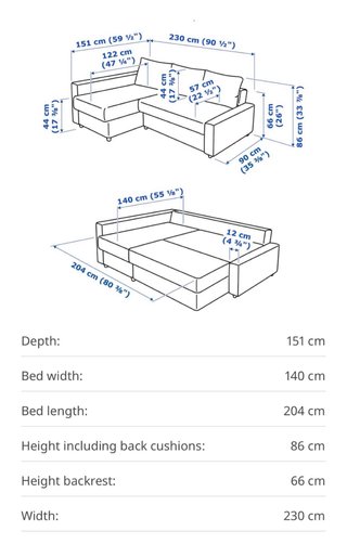 Sofá Cama Rinconero IKEA FRIHETEN