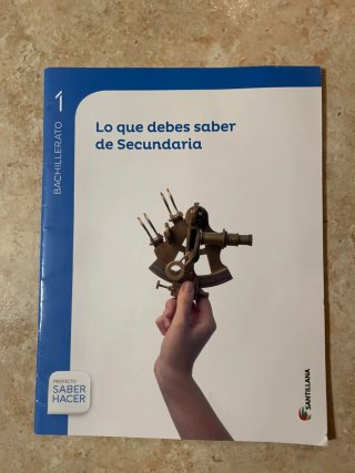 Libro matemáticas 1° bachillerato