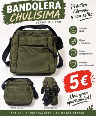 Bandolera verde militar