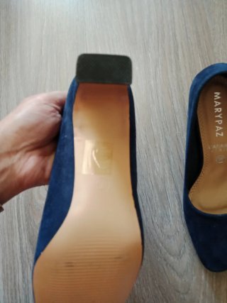 Tacones Marypaz Azul Talla 37
