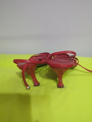 Sandalias tacón Dos Pasos T37 Rojas
