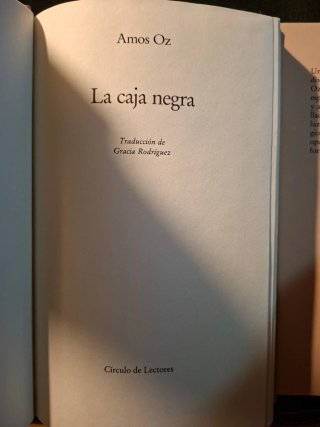 La Caja negra. Amos Oz