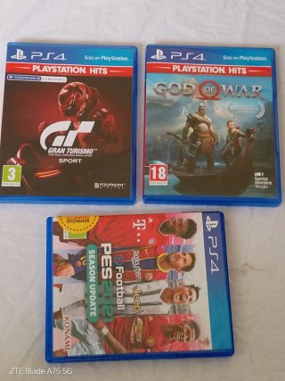 PS4 Gran Turismo Sport, God of War, PES 2021