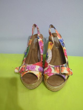 Cuñas IdealShoes T37 Estampado Floral