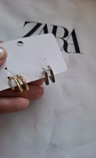 Pendientes Zara dorados y plateados