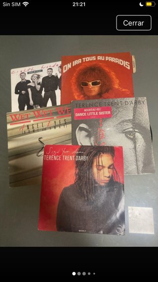 Lote 5 Vinilos Singles 7 Pop 80s