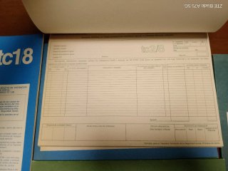 Lote Talonarios Tesorería S. Social TC18 TC28 TC2/