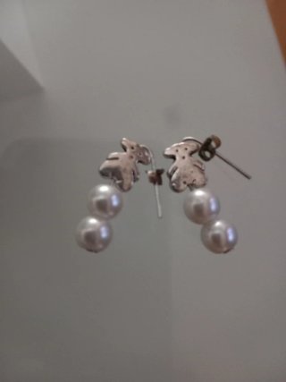 Pendientes Oso Perlas Fantasía