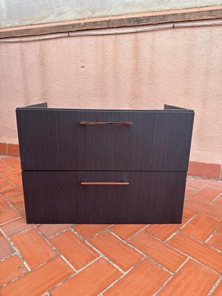Mueble de baño madera y metal
