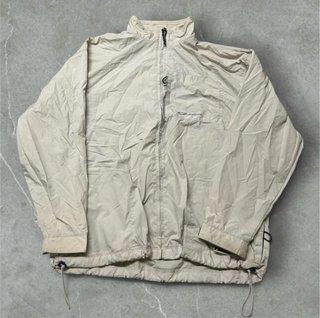 Chaqueta Cortavientos Reebok Vintage 90s/Y2K Beige