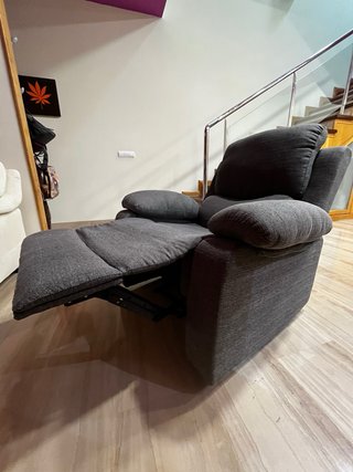 Sillón relax gris tela 3 años