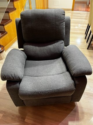 Sillón relax gris tela 3 años