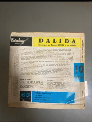 Lote 6 Vinilos 45 RPM Dalida y Mireille Mathieu