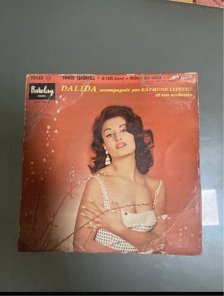 Lote 6 Vinilos 45 RPM Dalida y Mireille Mathieu