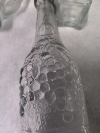 4 Botellas Decorativas de Vidrio