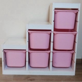 Mueble Almacenaje Trofast Rosa