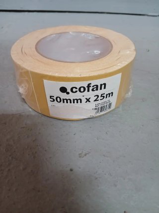Cinta Doble Cara Cofan 50mm x 25m