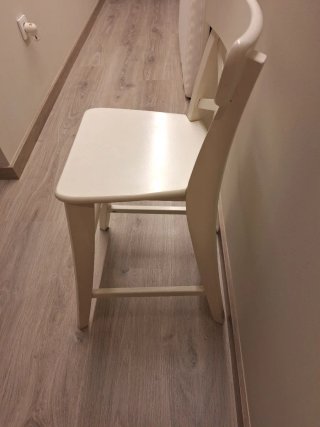 Taburete Alto Rosentorp IKEA Madera Blanco