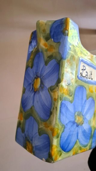 Jarra de cerámica Lait con flores