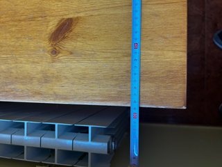 Escritorio de madera maciza de pino